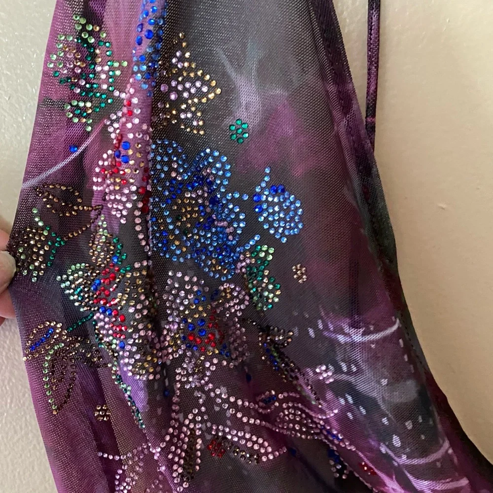 Jaded London Purple Floral Mini Dress - Picture 11 of 14